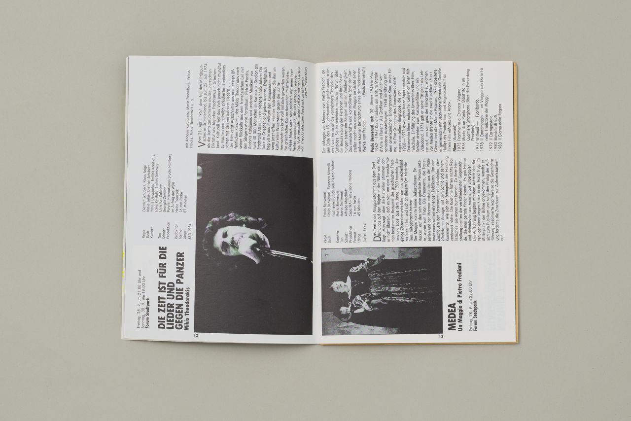 12. Grazer Filmtage. Musikfilm &ndash; in Kino + TV