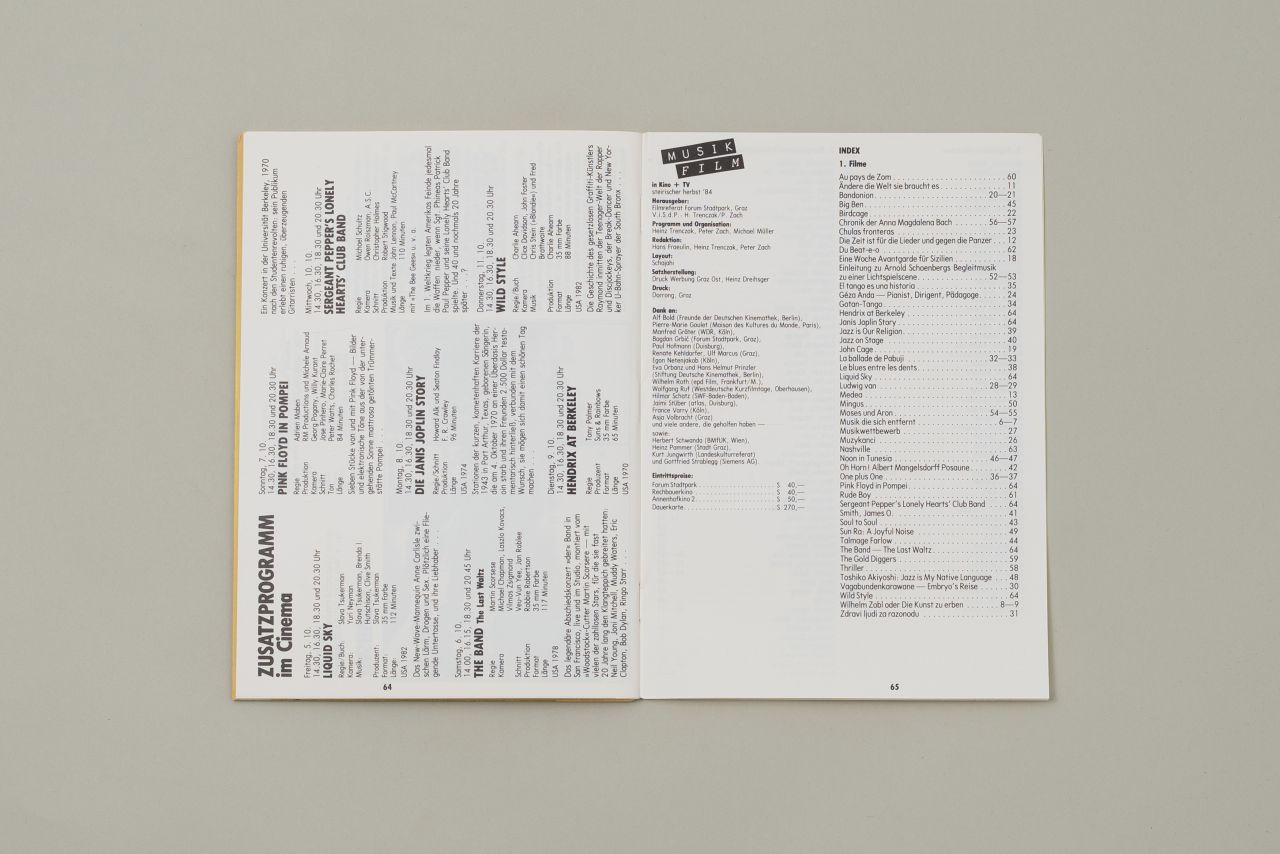 12. Grazer Filmtage. Musikfilm &ndash; in Kino + TV