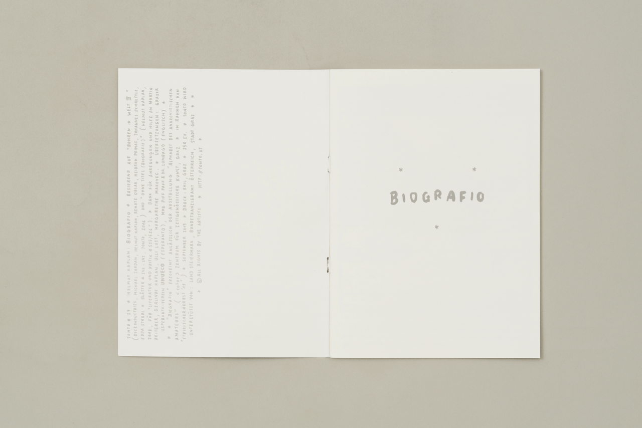 BIOGRAFIO. Tonto #29