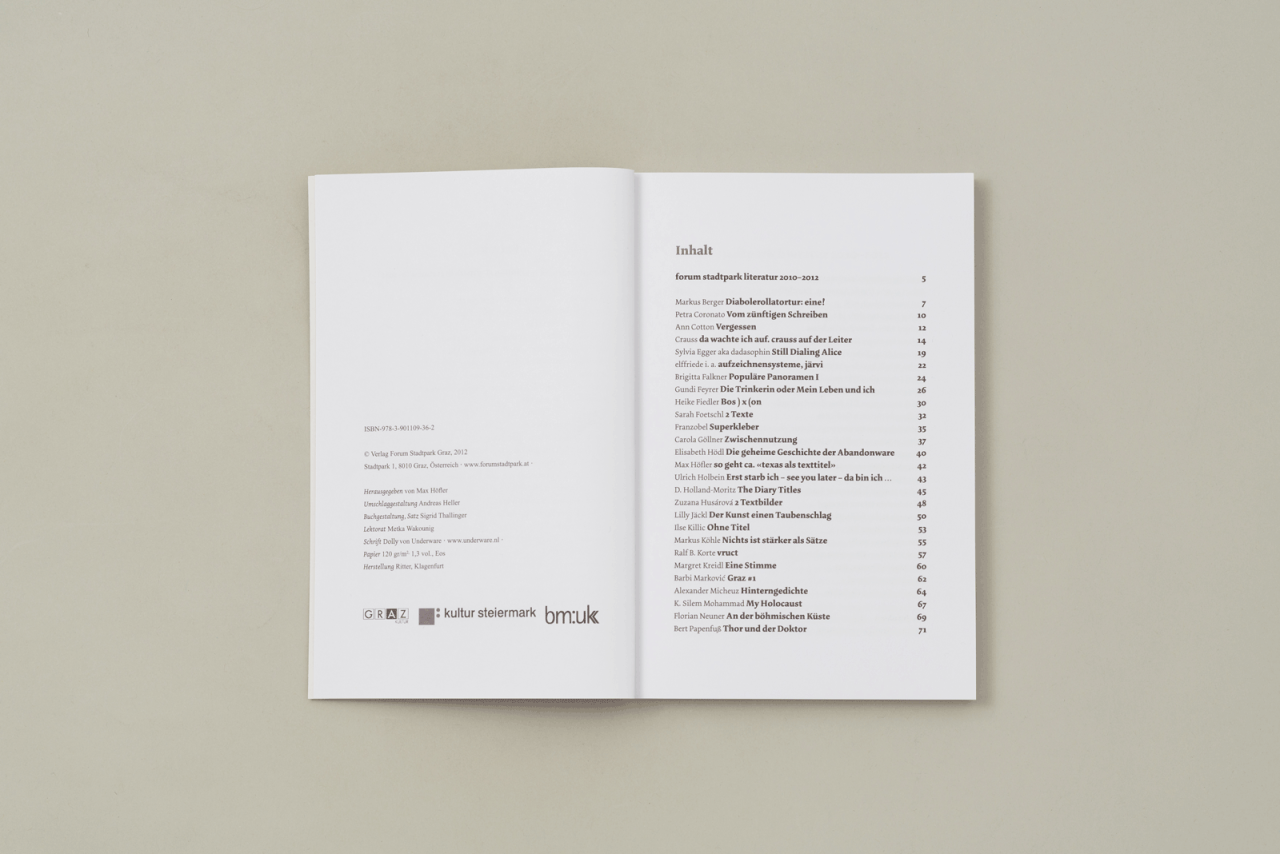 EXTRAKT. forum stadtpark literatur 2010-2012