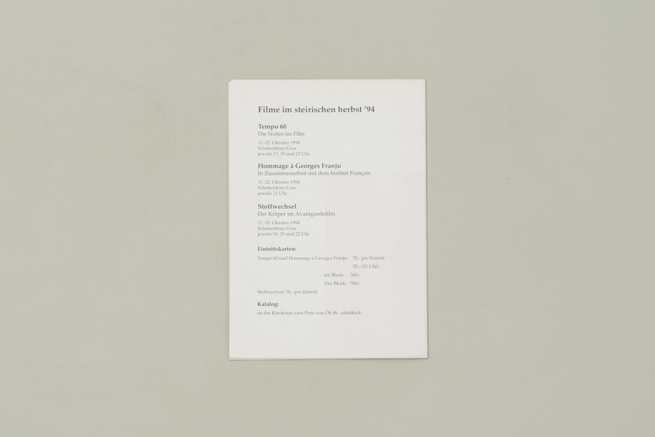 Filme im steirischen herbst '94
