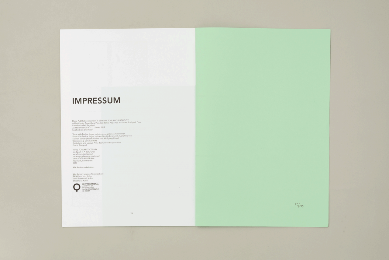 FORUM KUNST HEUTE: Paradise (to be) Regained