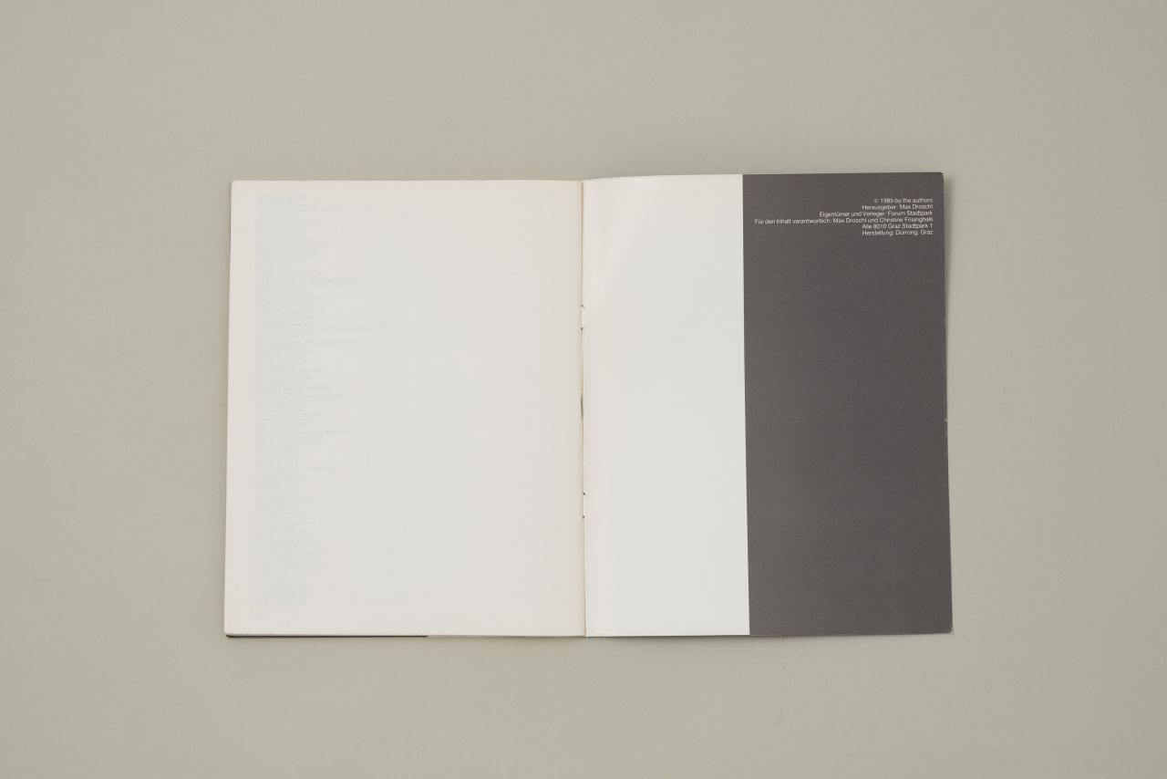 Forum Stadtpark. 1960 1985 …