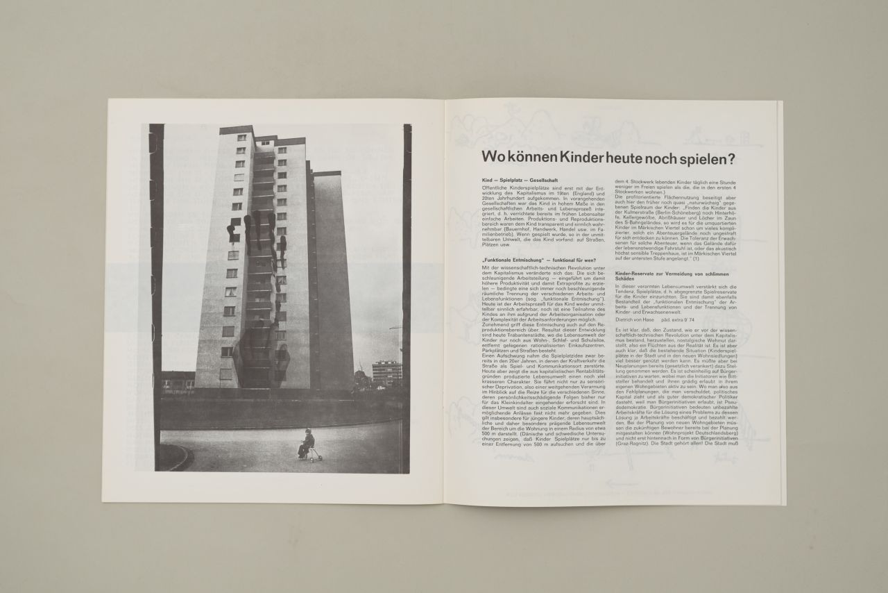 kinderparadies "beton". Wo können Kinder heute noch spielen?