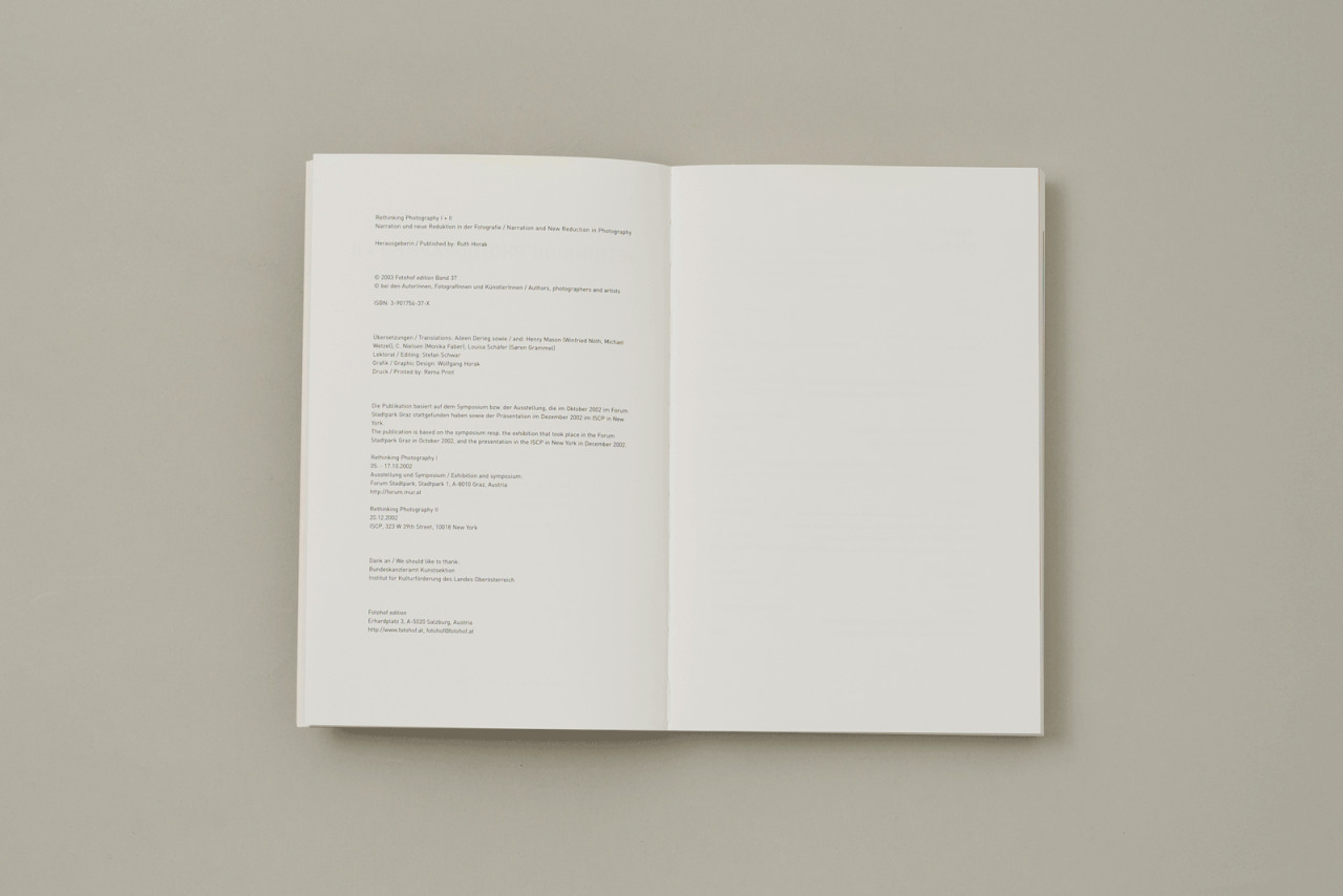 RETHINKING PHOTOGRAPHY I + II