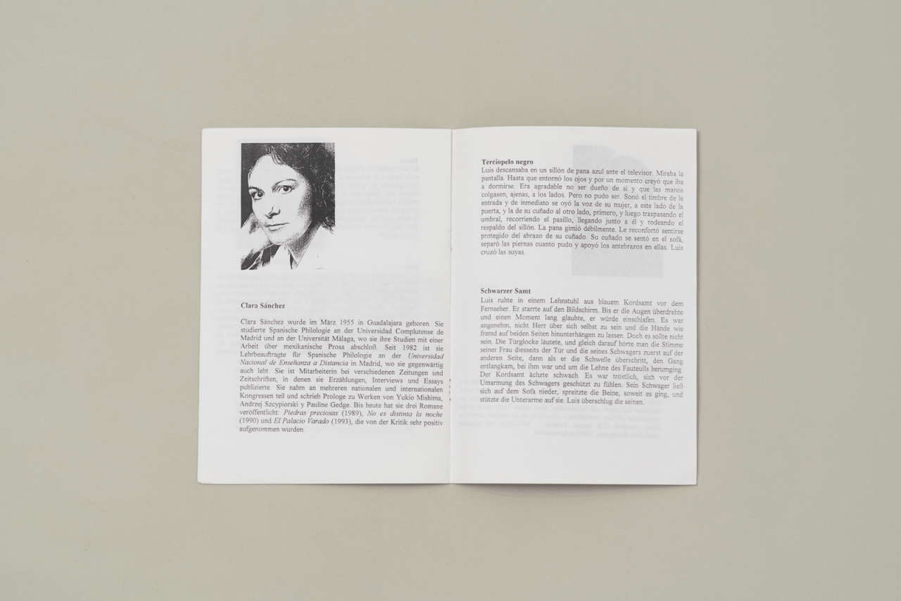 sí. Spanische Literatur im Forum Stadtpark