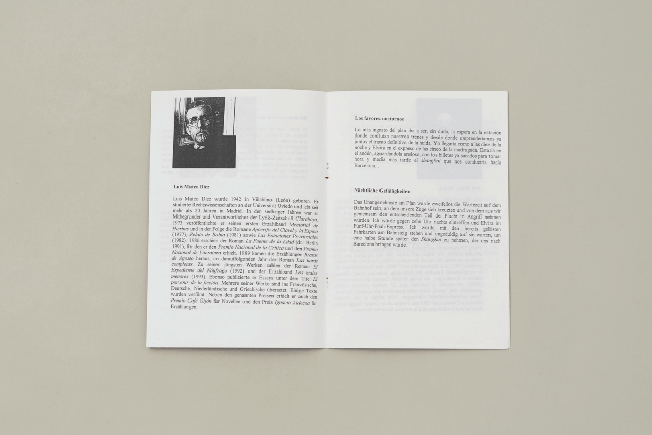 s&iacute;. Spanische Literatur im Forum Stadtpark