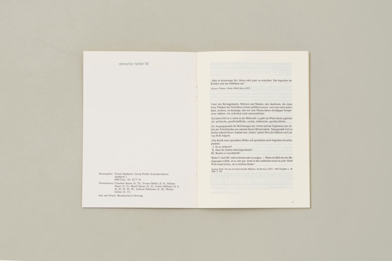 Widerstände – Formen und Fiktionen