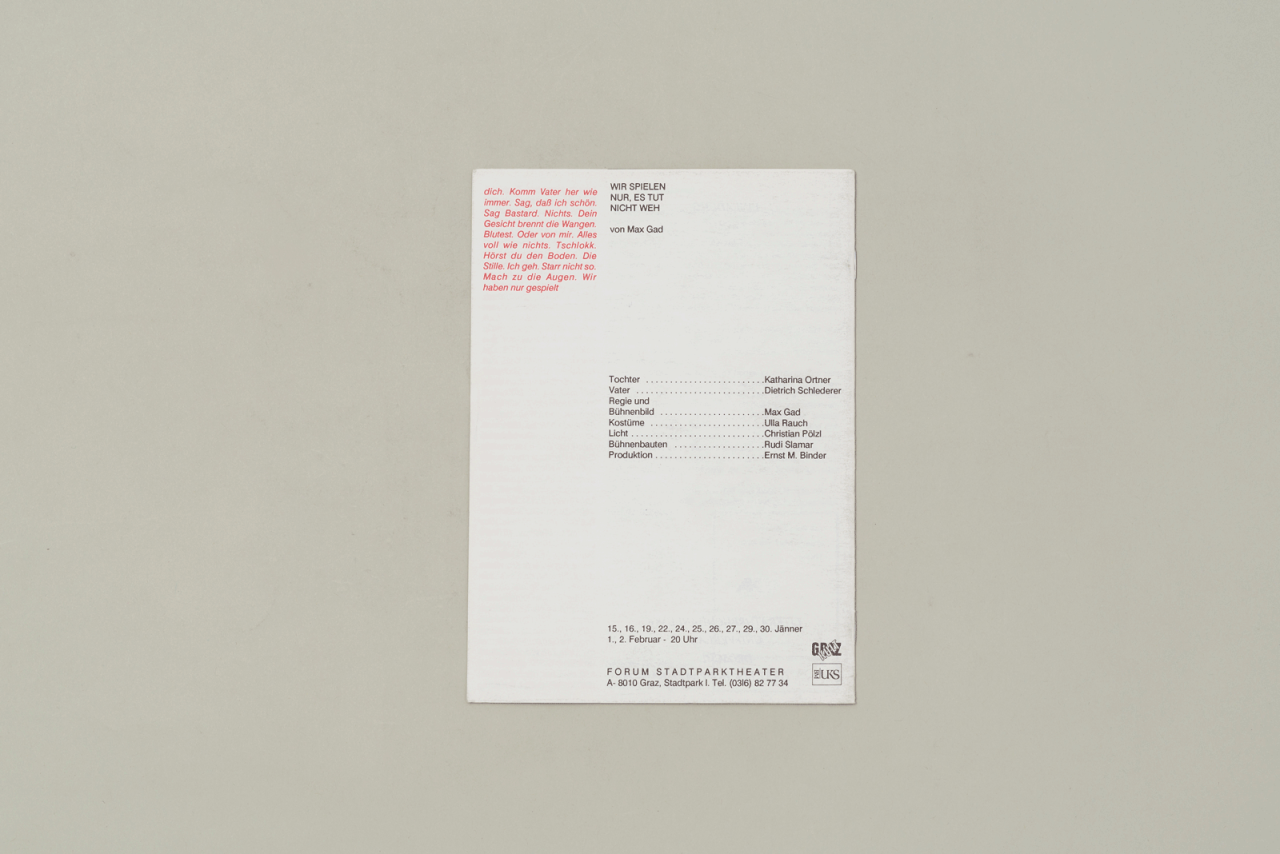 WIR SPIELEN NUR, ES TUT NICHT WEH